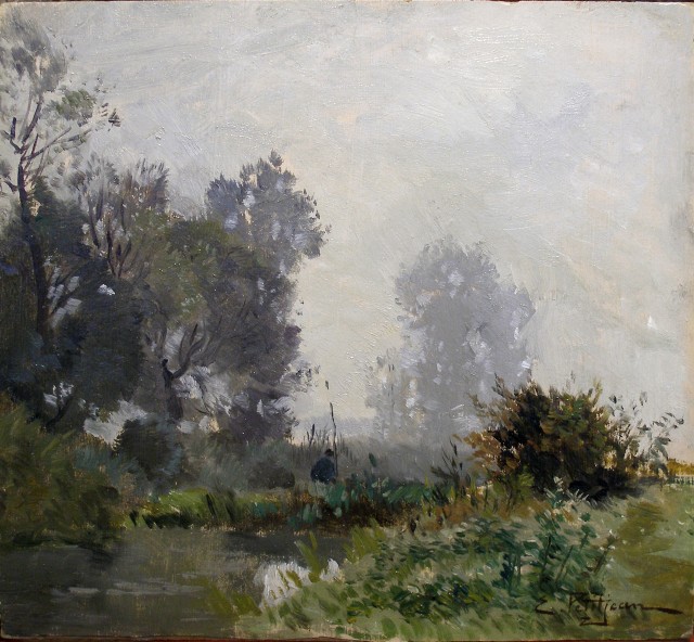 Edmond Marie Petitjean, Study of a landscape