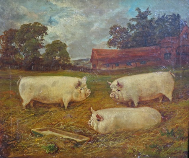 E.S England, Three Large Pigs