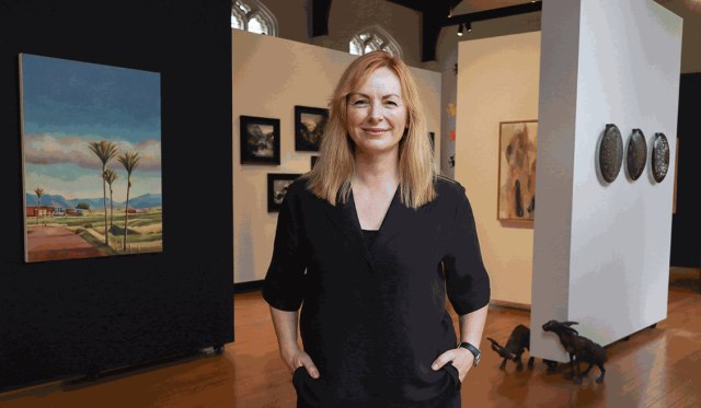 The Central's gallerist, Nadine Muir.