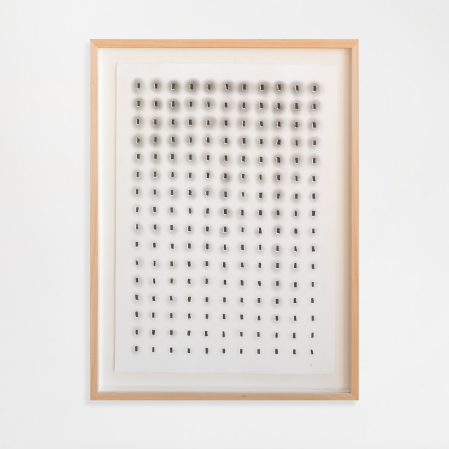 Veronica Herber Silence in the Pouring Rain, 2020 Washi tape, graphite on Fabriano paper