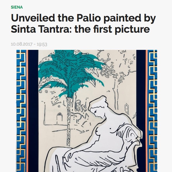 Svelato ii Palio di pinto da Sinta Tantra: la prima foto
