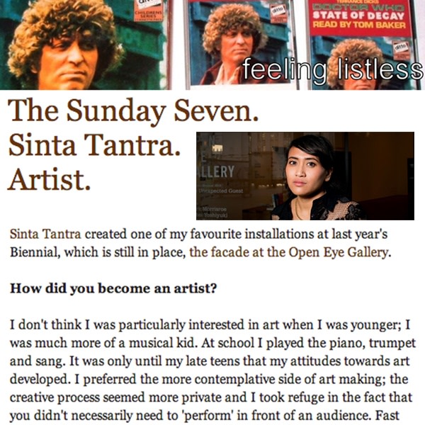 The Sunday Seven: Sinta Tantra