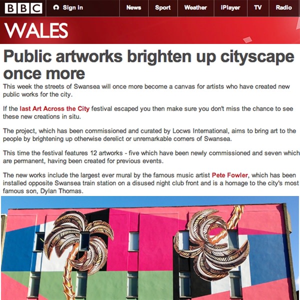 Public artworks brighten up city once more