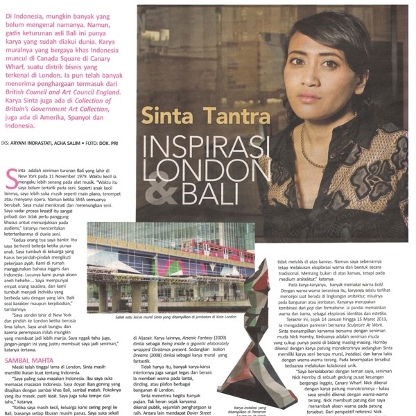 Sinta Tantra Inspirasi London & Bali