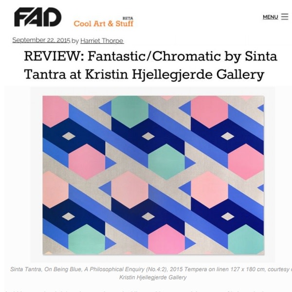 Review: Fantastic/Chromatic by Sinta Tantra at Kristin Hjellegjerde Gallery
