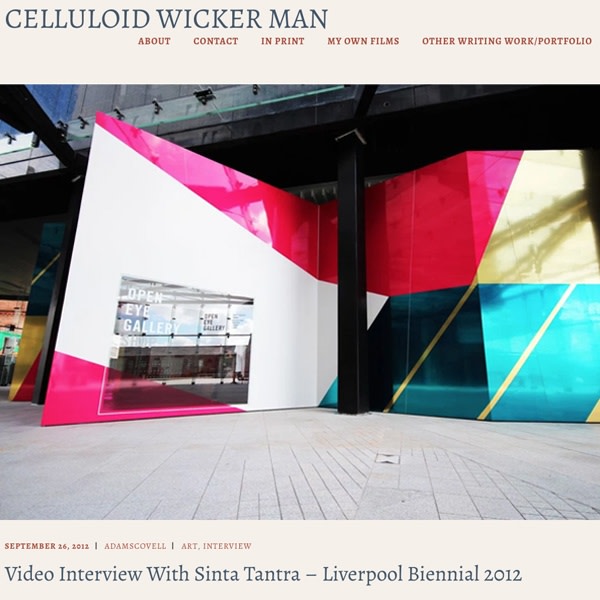 Liverpool Biennial 2012 Interview: Sinta Tantra