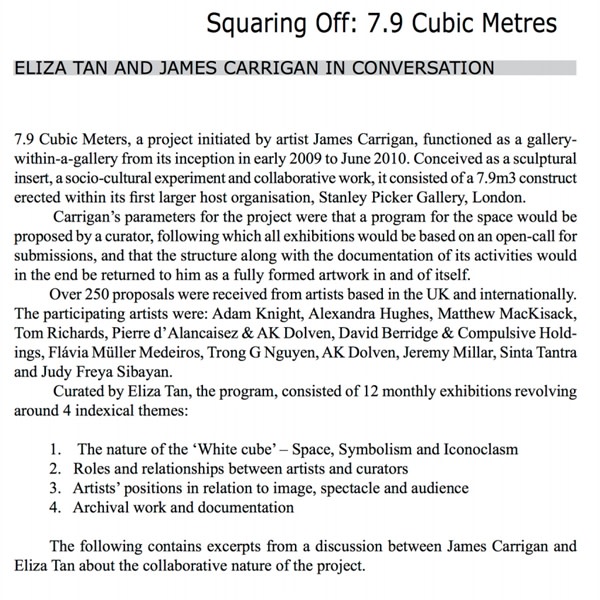 Squaring Off: 7.9 Cubic Metres