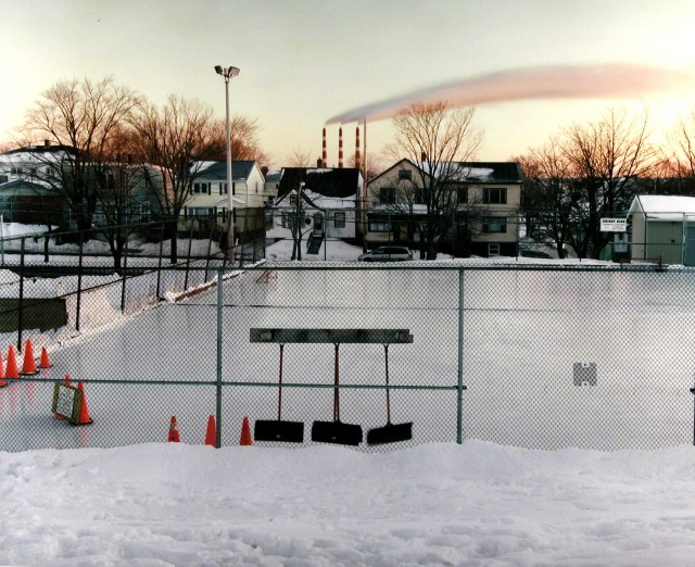 Scott Conarroe Shinny Rink, Halifax, 2004 Signed, titled, dated, and editioned, in ink, au mount verso Printed in 2009 Chromogenic print mounted to archival board 30 x 40 in 76.2 x 101.6 cm Edition of 10