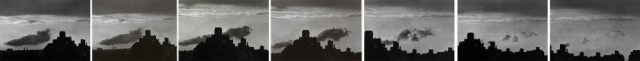 André Kertész 1894-1985 Untitled [NYC skyline], circa 1975 Each numbered in the artist's hand, in pencil, au verso Printed circa 1975 Provenance: Direct from the Estate of André Kertész, New York Set of seven Gelatin silver prints Each 5 x 7 inch