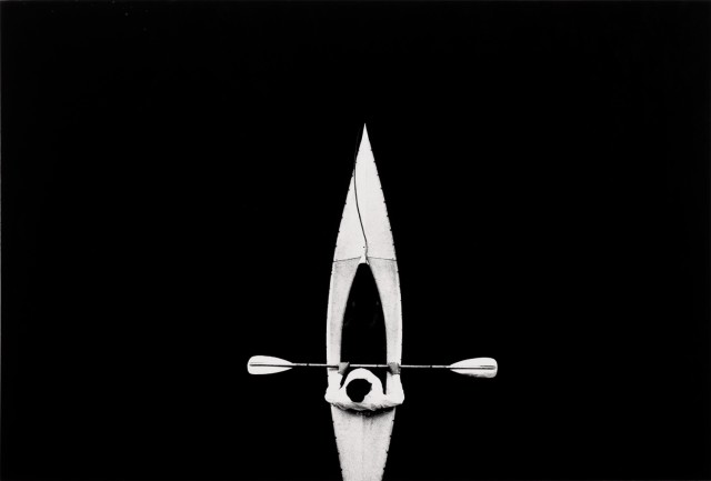 Ray K. Metzker 1931- Europe: Kayak, Frankfurt (61 DZ-31), 1961 Signed, dated and editioned, in pencil, au recto Edition of 40 Printed in 1995