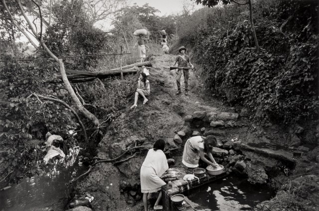 Larry Towell b. 1953 Cabañas, El Salvador, 1991 Signed, in ink, titled, in pencil, au verso Printed circa 1991 Resin coated gelatin silver print 8 ¾ x 13 inch (22.23 x 33.02 cm) image 11 x 14 inch (27.94 x 35.56 cm) paper