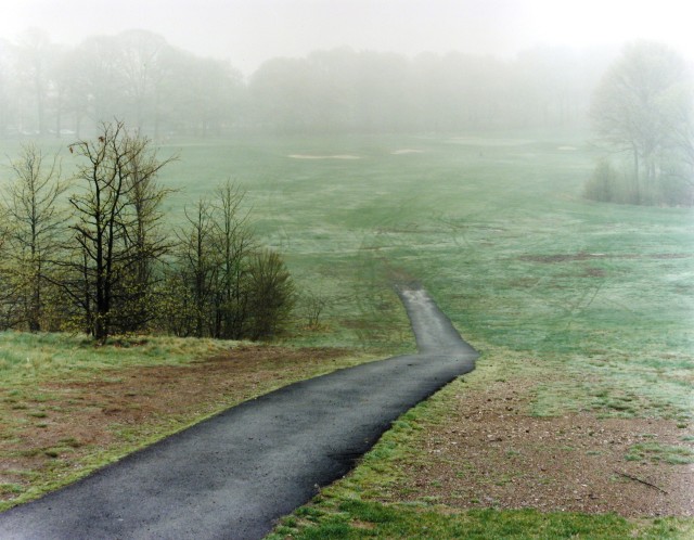Robert Burley b. 1957 Asphalt Pathway, Franklin Park, 1994 Signed, titled, dated, and editioned, in ink, au recto Printed in 2003 image on 16 x 20 inch (40.64 x 50.80 cm) Chromogenic paper 14 x 18 in 35.56 x 45.72 cm Edition of 25