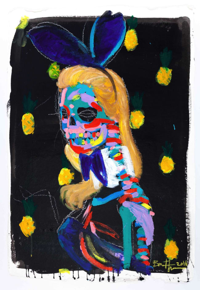 Bradley Theodore - Kate Moss with Pineapple, 2016