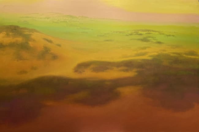 Richard Mayhew - Untitled (Sunrise Over Yellow Dunes), 2019