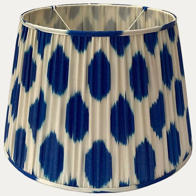 Blue ikat lampshade discount