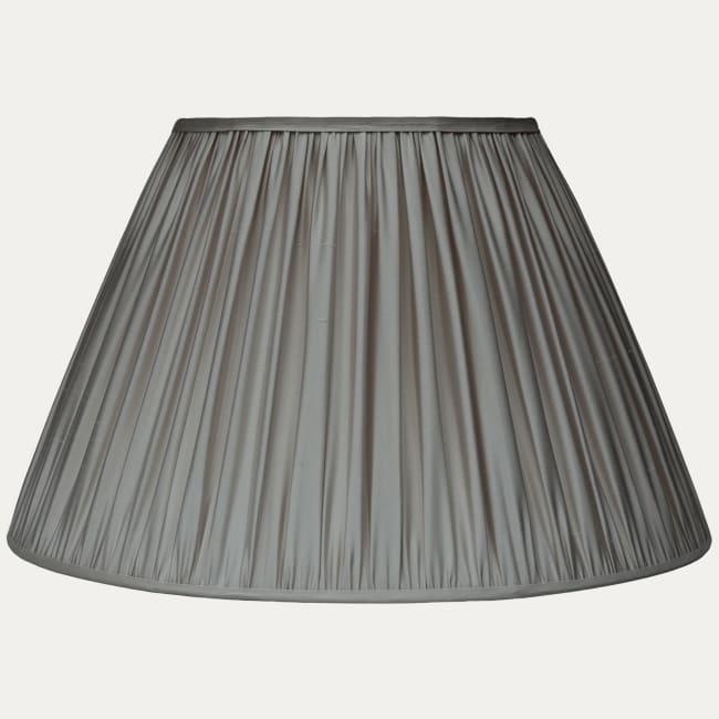 Grey pleated lampshade store