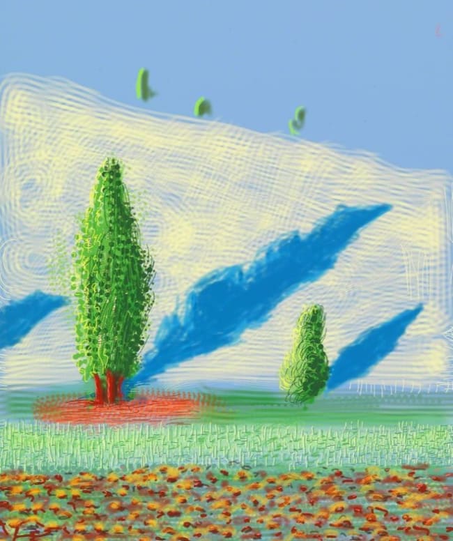 Buy or sell David Hockney, Yosemite No. 10, 2010, iPad drawing
