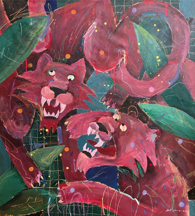 Iryna Maksymova 原画　一点もの　unique Iryna Maksymova: Біг пес через овес – Art Verge