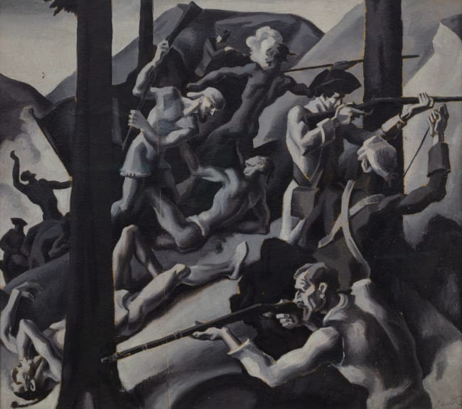Thomas Hart Benton Study for "American Historical Epic — Colonial Expansion: Struggle for the Wilderness", c. 1924-26