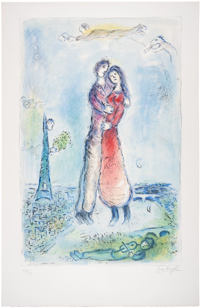 100%新品新作Marc Chagall、LA BELLE DE NUIT、海外版超希少レゾネ、新品高級額装付、送料無料、状態良好、y321 人物画
