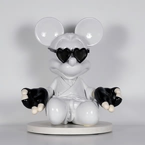 Meditation Mickey (White)