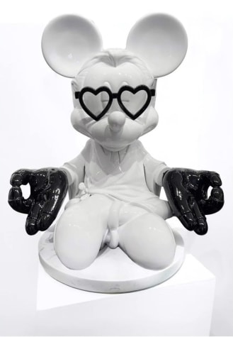 Meditation Mickey (White)