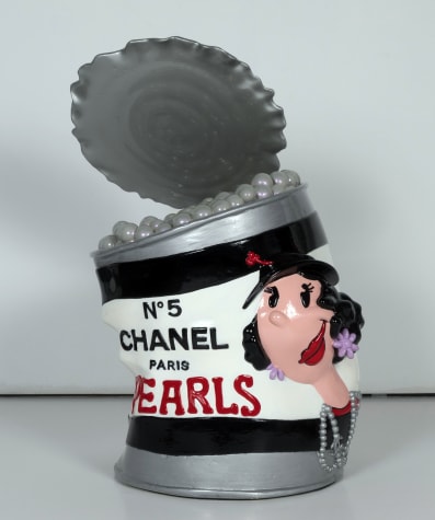 Olive Chanel Pearl Can (Silver, Black, White)