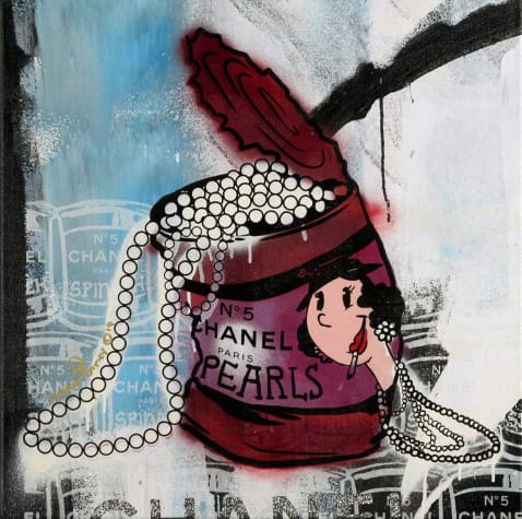 Olive Oyl Chanel Pearls in Can