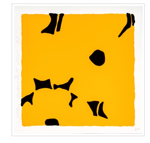 Donald Sultan, Yellow Poppies, 2022
