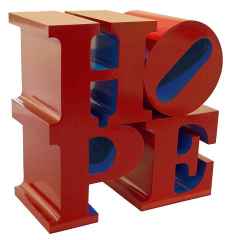 Robert Indiana, HOPE (Red/Blue), 2009