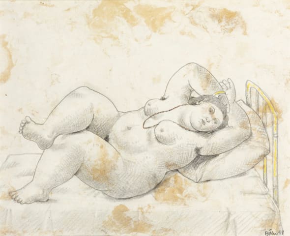 Fernando Botero, Reclining Nude, Executed in 1999