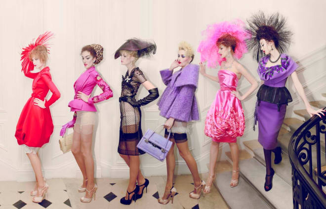 Simon Procter, Dior 6 Girls, Haute Couture Winter, 2009