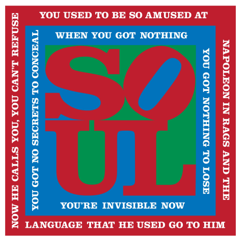 Robert Indiana, You Can't Refuse (Bob Dylan Suite), 2016