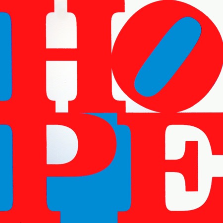 Robert Indiana, HOPE (Red/White/Blue), 2008