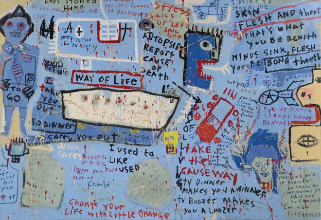 Jim Stella, Untitled, 2017