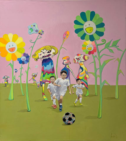 Kids Playing With Masters (Murakami), 2022