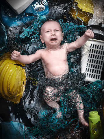 Andreas Franke, Plastic Ocean Kids—Lorenz, 2019