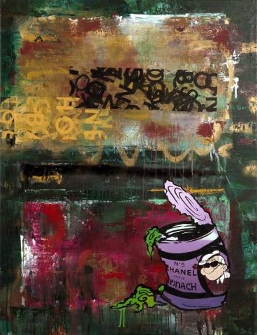After Rothko, Spinach Green (Color Study with Popeye), 2021