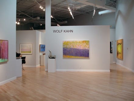 Exhibition installation Wolf Kahn