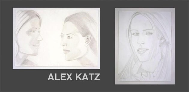 Invitation to Works on Paper Alex Katz