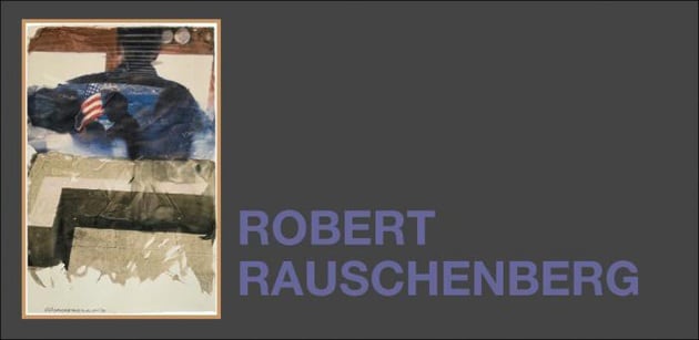 Invitation to Works on Paper Robert Rauschenberg