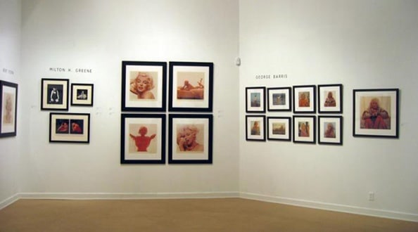Exhibition installation Some Like It Hot: Marilyn Monroe Bert Stern Milton H. Greene George Barris