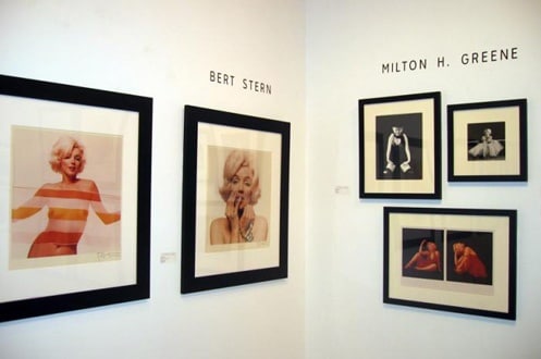 Exhibition installation Bert Stern Milton H. Greene