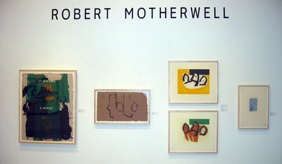 Robert Motherwell exhibition installation