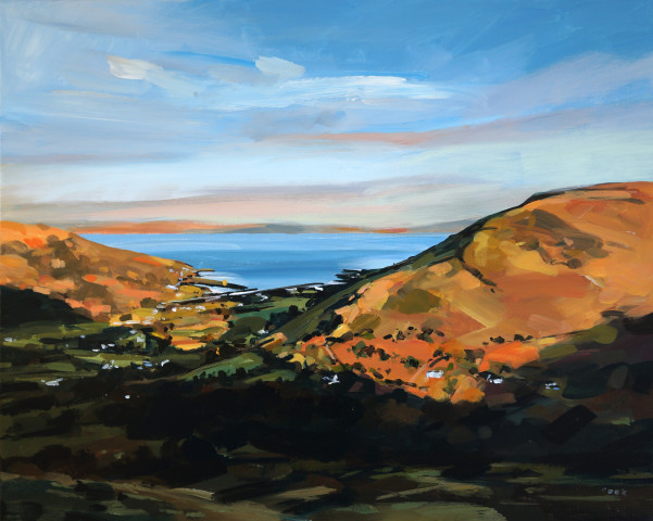 Colin Cook, Looking down to Lochranza - Arran
