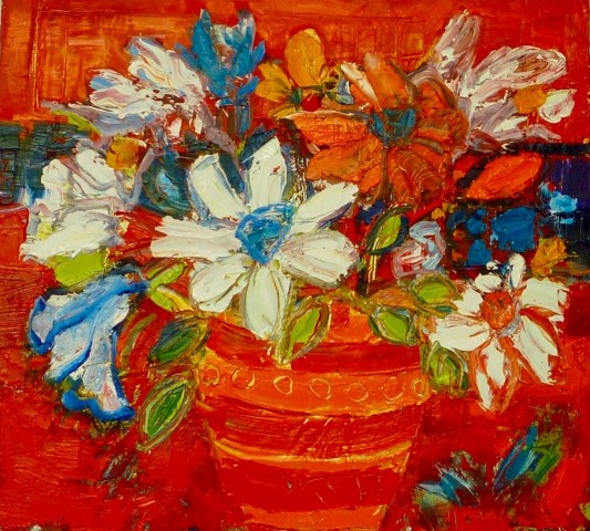 Penny Rees, Red Striped Vase