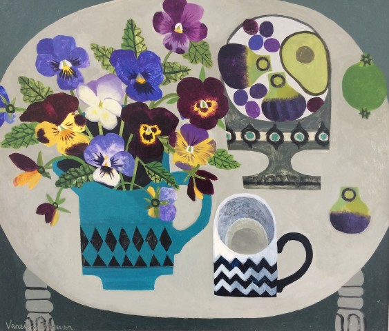 Vanessa Bowman, Pansies and Zigzag Cup