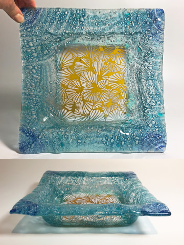 Teresa Chlapowski, Beach Bubbles - Cushion Bowl