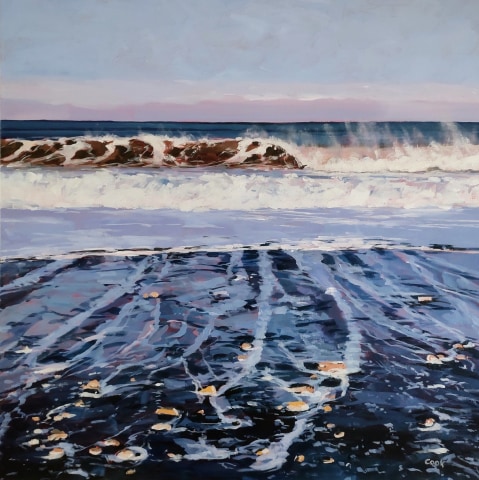 Colin Cook, The beach between Sandsend and Whitby