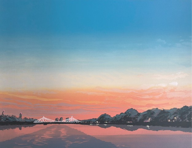 Emma Reynolds, Albert Bridge Sunset